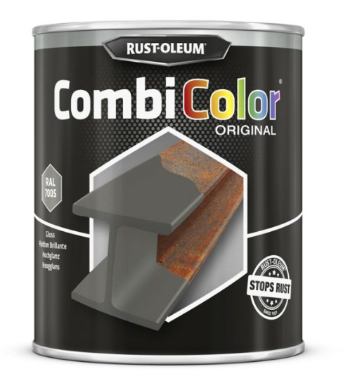 ΑΝΤΙΣΚΟΥΡΙΑΚΟ ΧΡΩΜΑ ΜΕΤΑΛΛΟΥ NAVY GREY RAL 7005 GLOSS 750ML COMBICOLOR ORIGINAL RUSTOLEUM 